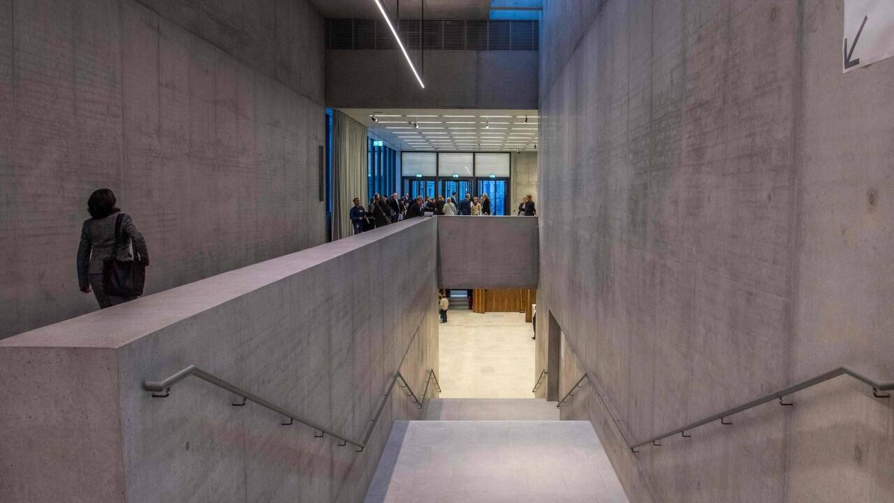 Interieuer der James-Simon-Galerie auf der Museumsinsel in Berlin.  