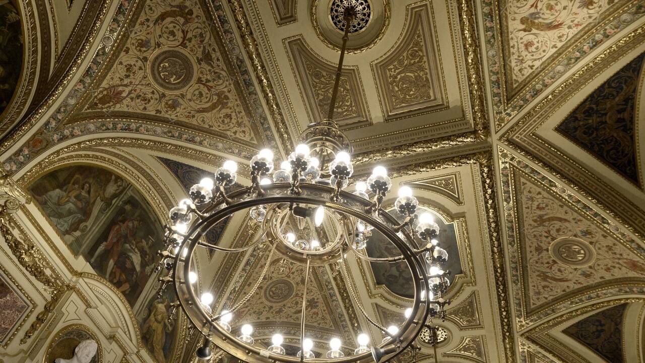 Restaurierte Prunkräume der Wiener Staatsoper 