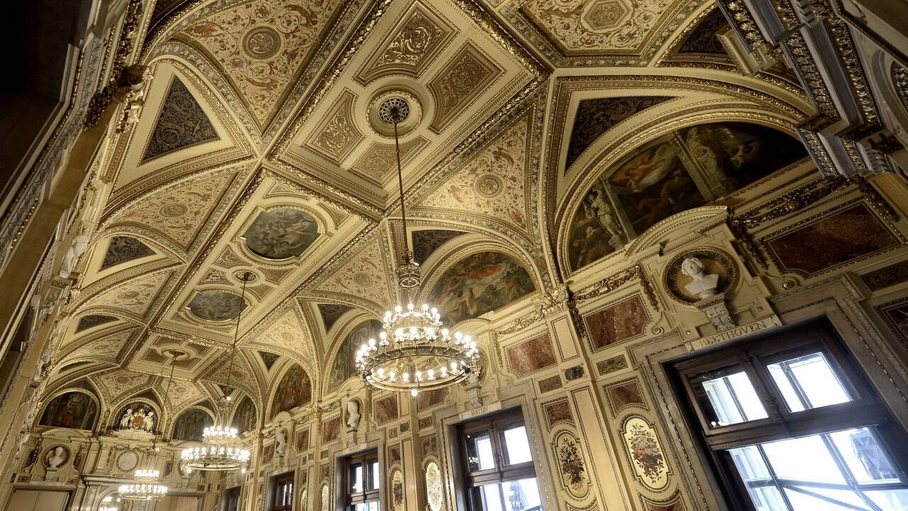 Restaurierte Prunkräume der Wiener Staatsoper 