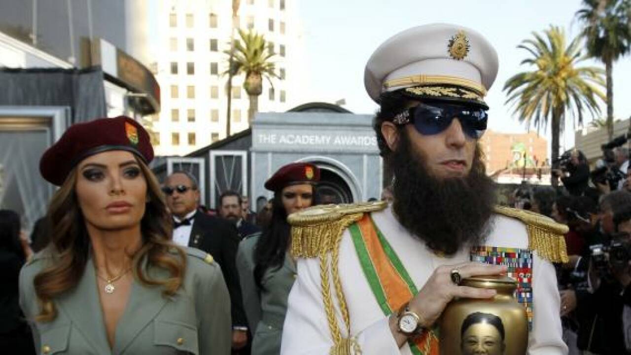 "Borat" erschien als Diktator am roten Teppich