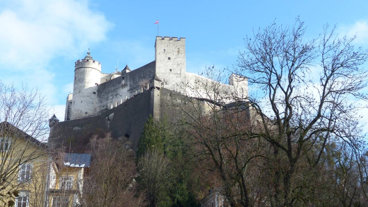 Ungewohnte Ansicht der Festung. 