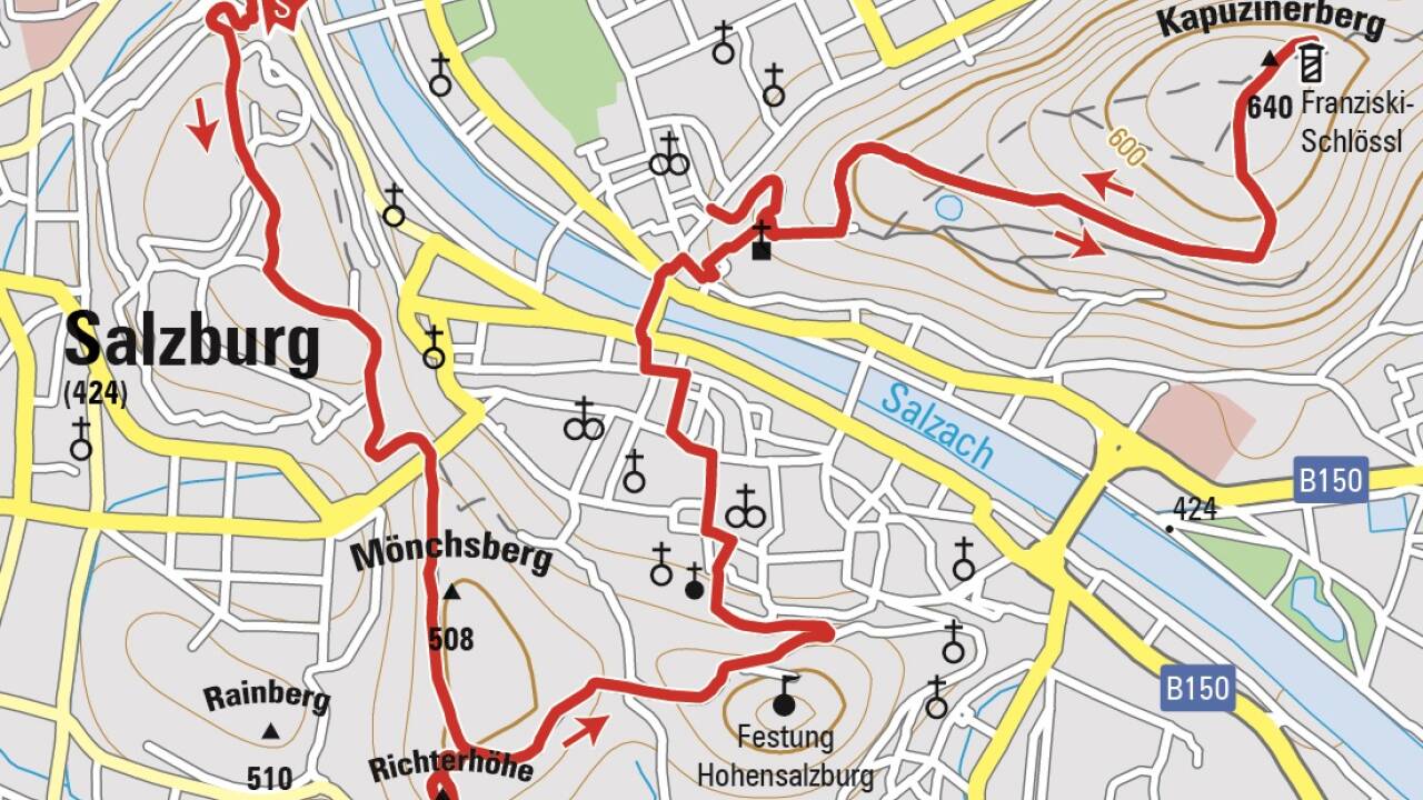 Ungewohnte Ansicht der Festung. 