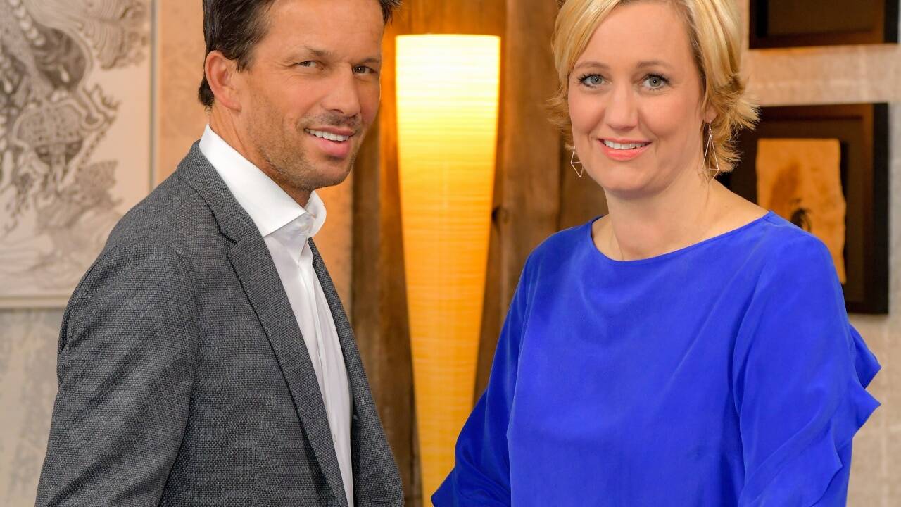 Ferdiny mit seiner Moderationspartnerin Birgit Fenderl. 