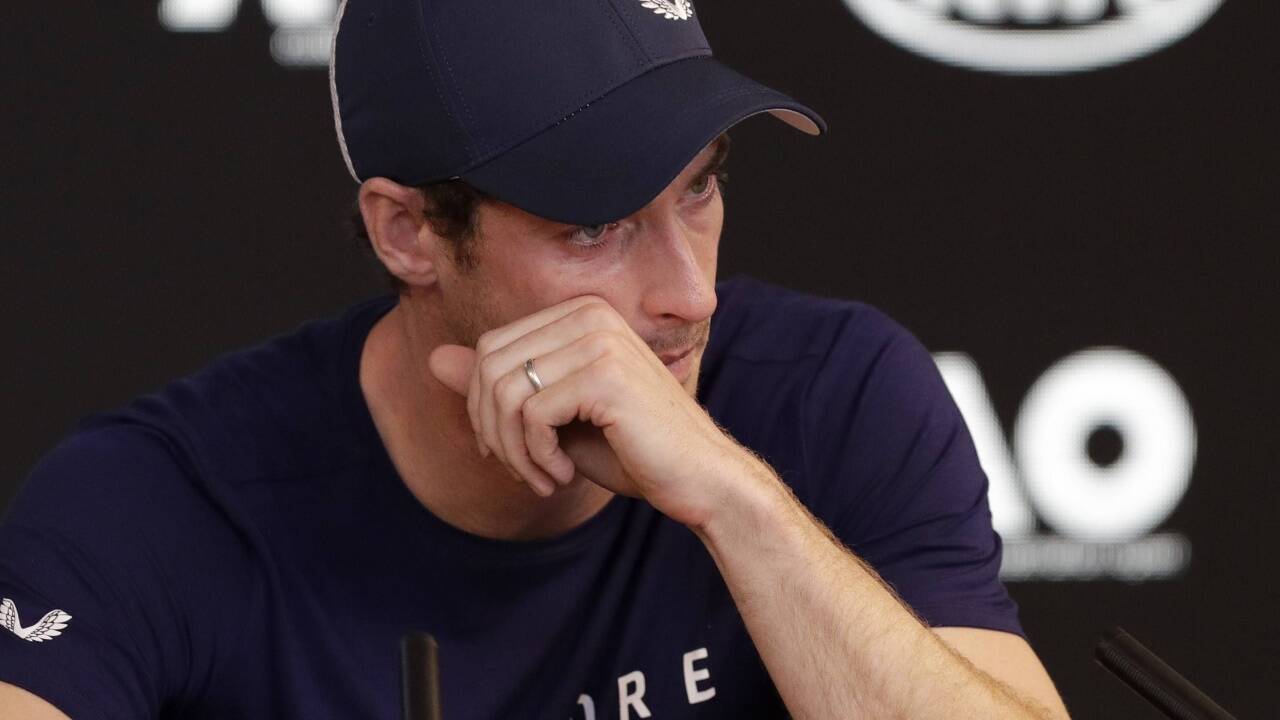 Niedergeschlagen: Andy Murray bei einer Pressekonferenz am 11. Jänner 2019 in Melbourne (Australien).  Niedergeschlagen: Andy Murray bei einer Pressekonferenz am 11. Jänner 2019 in Melbourne (Australien).