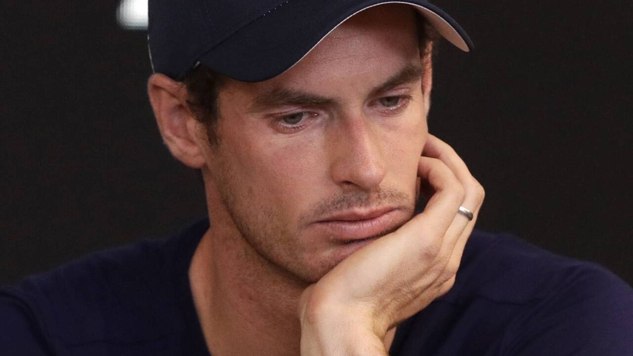 Niedergeschlagen: Andy Murray bei einer Pressekonferenz am 11. Jänner 2019 in Melbourne (Australien).  Niedergeschlagen: Andy Murray bei einer Pressekonferenz am 11. Jänner 2019 in Melbourne (Australien).
