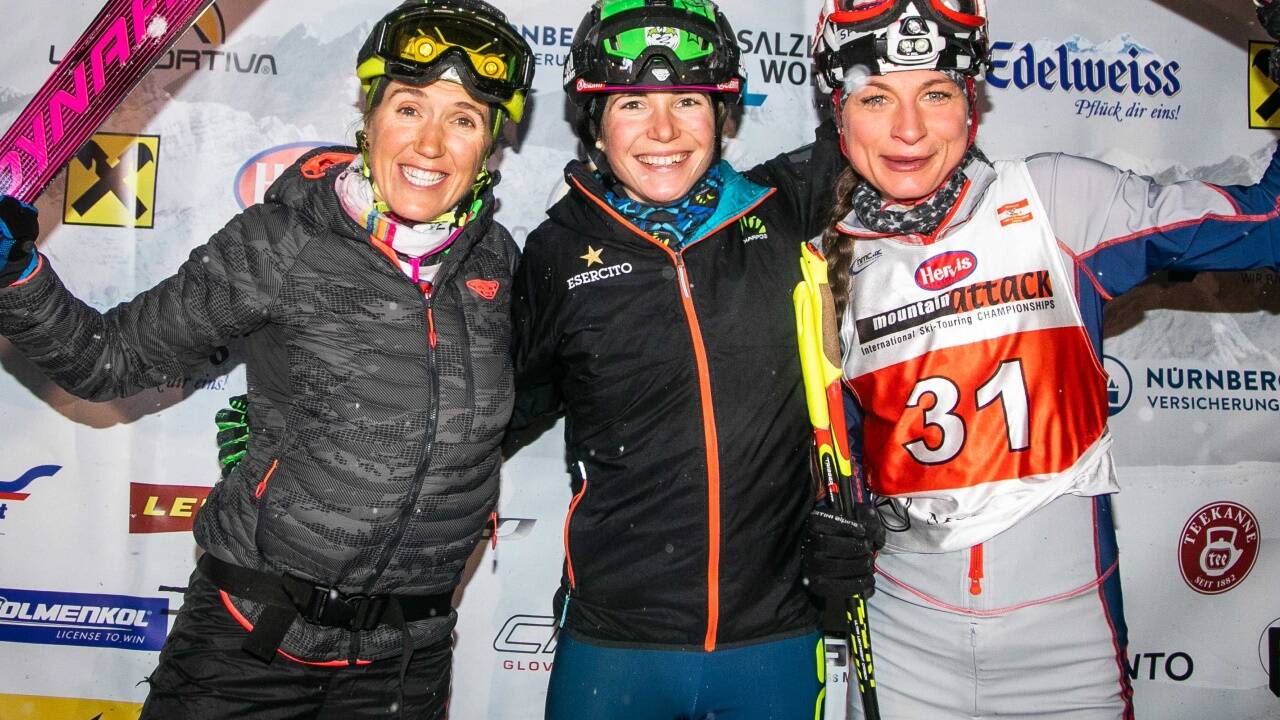 Michaela Eßl (r.) schaffte es neben Siegerin Silvestro und Claudia Galicia (l.) aufs Stockerl. 