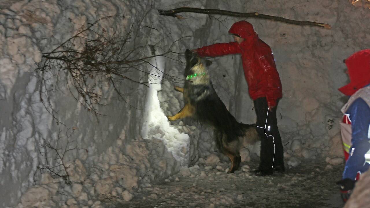 Nassschneelawine bei Schneizlreuth. 