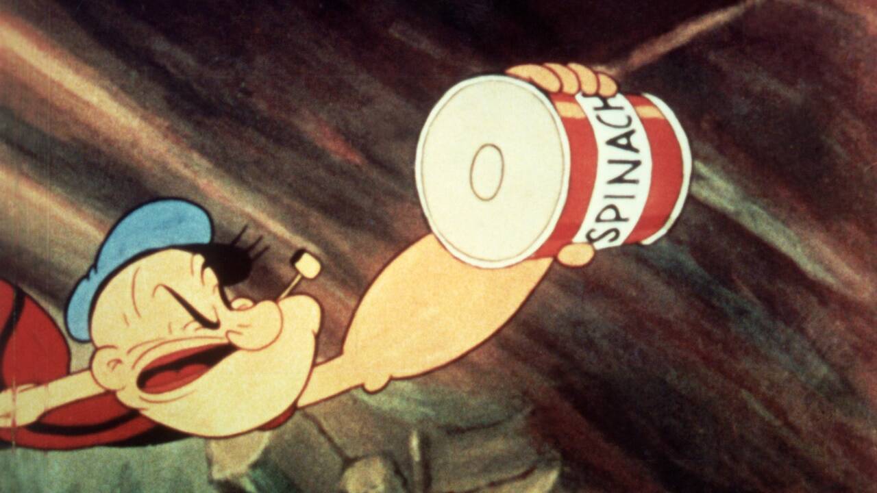 Feiert seinen 90. Geburtstag: Popeye verlor etwas an Glanz, aber niemals seine Spinatdose. 