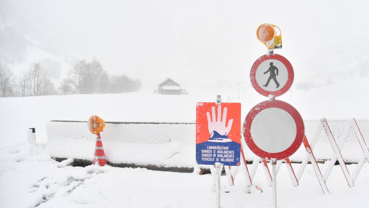 Straßensperren allerorten, hier in Rauris.  