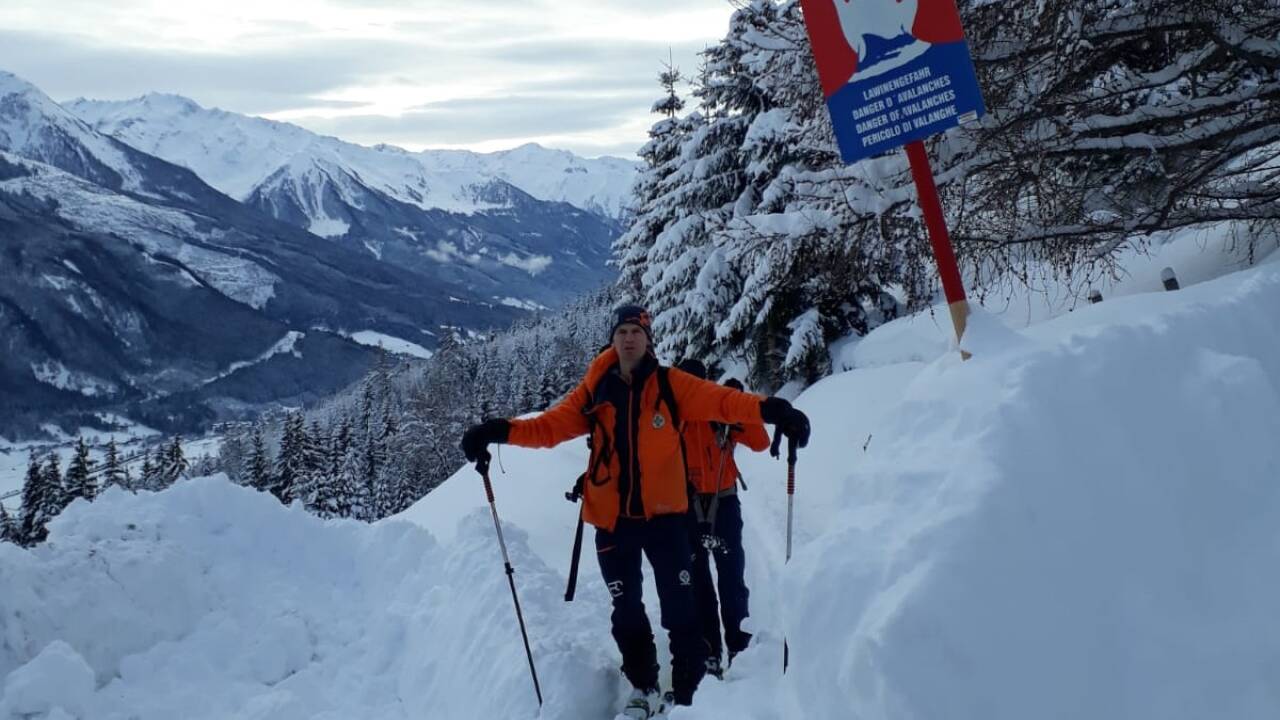 Mittersills Bergretter im Einsatz. 