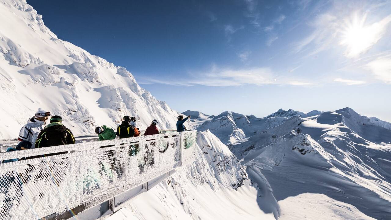 Aussichtsplattform auf dem Kitzsteinhorn. Aussichtsplattform auf dem Kitzsteinhorn.