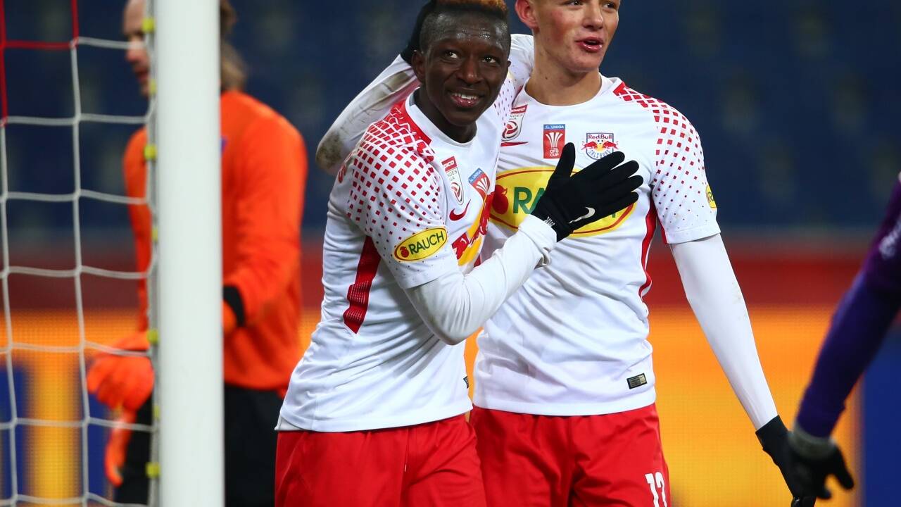 Amadou Haidara (l.) hat Salzburg bereits verlassen. Hannes Wolf spielt nur noch ein Frühjahr bei den Bullen.   Amadou Haidara (l.) hat Salzburg bereits verlassen. Hannes Wolf spielt nur noch ein Frühjahr bei den Bullen.
