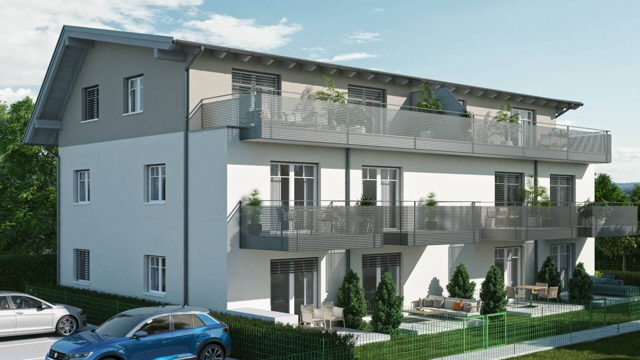 Das neue Mitarbeiterhaus am Steinweg in Wals-Himmelreich – rund 300 Meter vom Autohaus entfernt.  