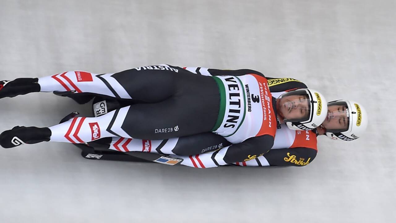Thomas Steu/Lorenz Koller im Eiskanal in Winterberg 