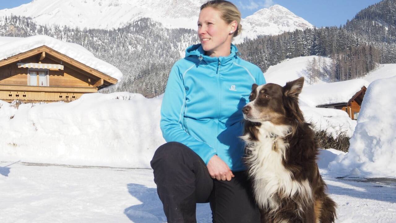 Stefanie Bleimer mit Suchhund Rocky: „Einsatz im Ernstfall steht außer Frage.“ 