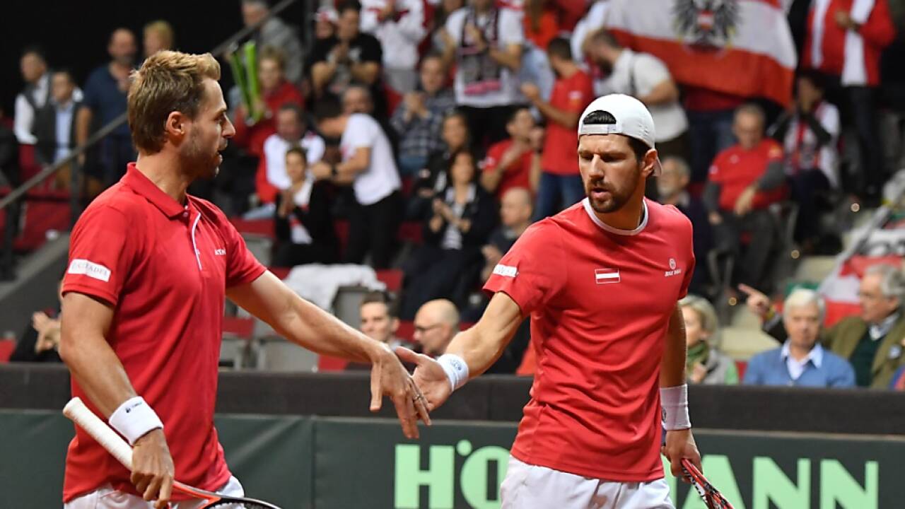 Oliver Marach (AUT), Jürgen Melzer (AUT) im Doppel gegen Hans Podlipnik-Castillo/Marcelo Tomas Barrios Vera (CHL) 