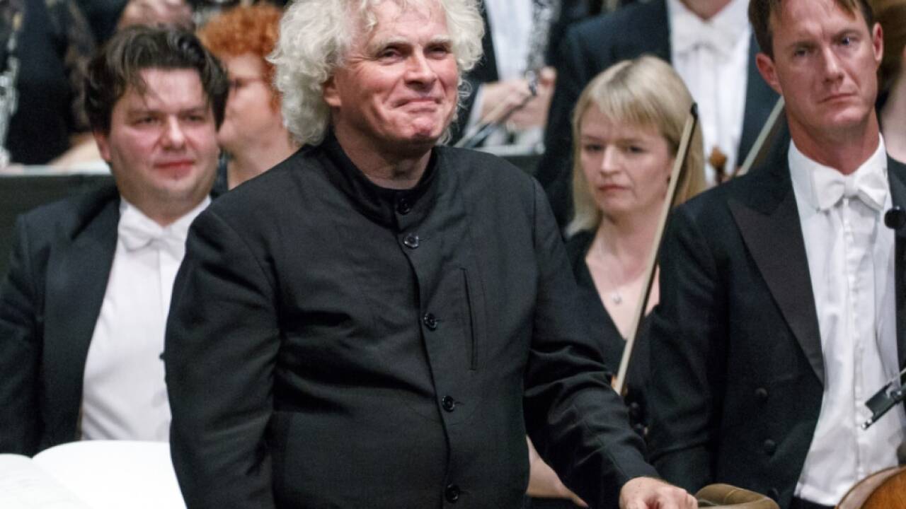 LSO-Chef Simon Rattle ist ein Fürsprecher des Projekts 