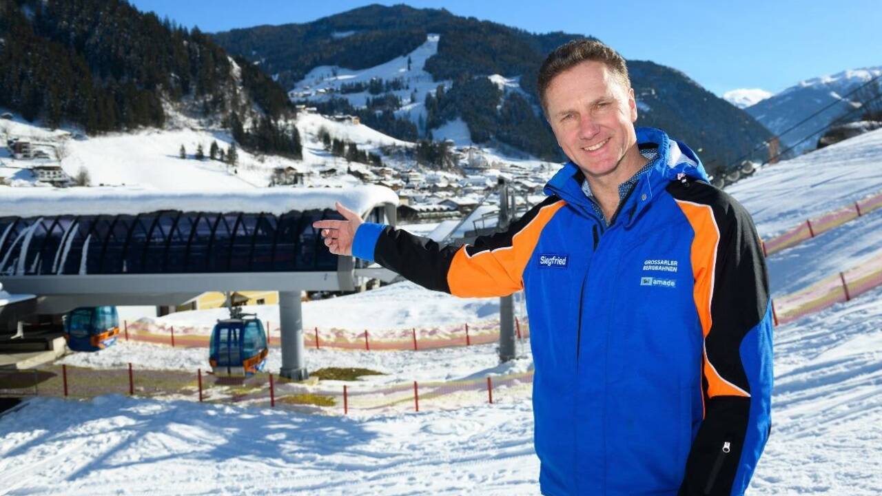 Siegfried Plöbst, der technische Geschäftsführer der Großarler Bergbahnen, vor der Hochbrandbahn, einem wichtigen Teil des Zukunftskonzeptes.  