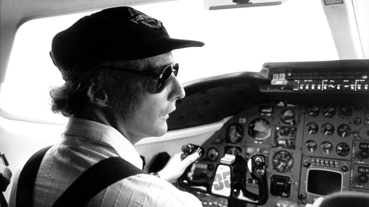 Unten: Der Pilot und Airlinechef im Jahr 1980.  