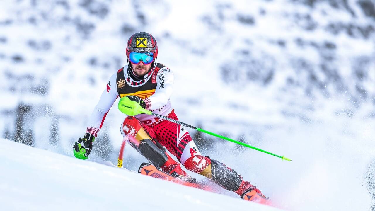 Gold für Marcel Hirscher im WM-Slalom von Aare. 