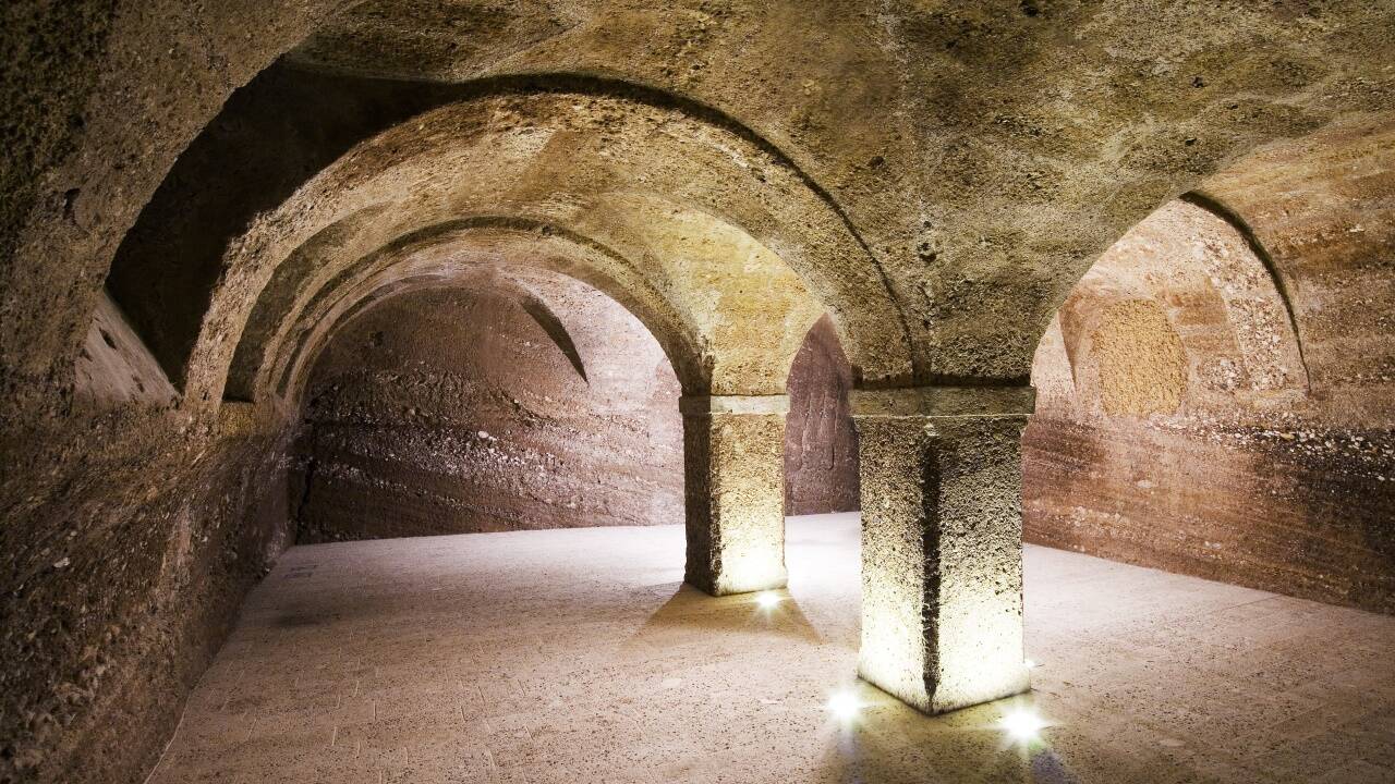 Ein Juwel ist das Kellergewölbe.  