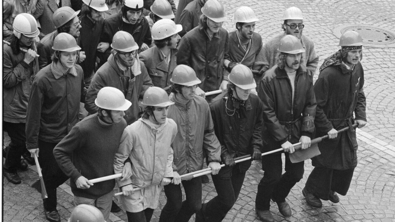 Heißer Empfang für Richard Nixon 1972 in Salzburg: Studenten demonstrieren gegen den Vietnamkrieg. 