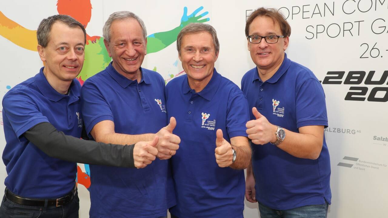 Das Team: Reinhard Sitzler, Leiter Sportmanagement; Gerhard Schmidt, Obmann-Stellvertreter; Manfred Pammer, Obmann; Klaus Höftberger, Organisationskomitee-Chef und Geschäftsführer.<br><br> 