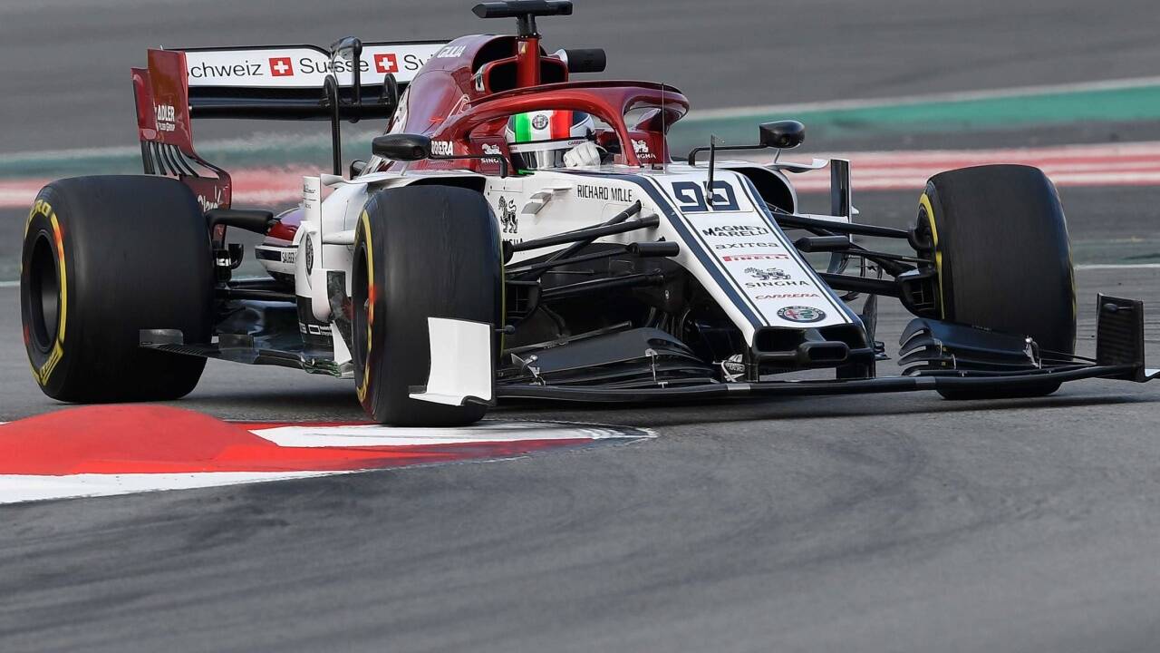 Starke Vorstellung: Antonio Giovinazzi im jetzt Alfa Romeo genannten Ex-Sauber. 