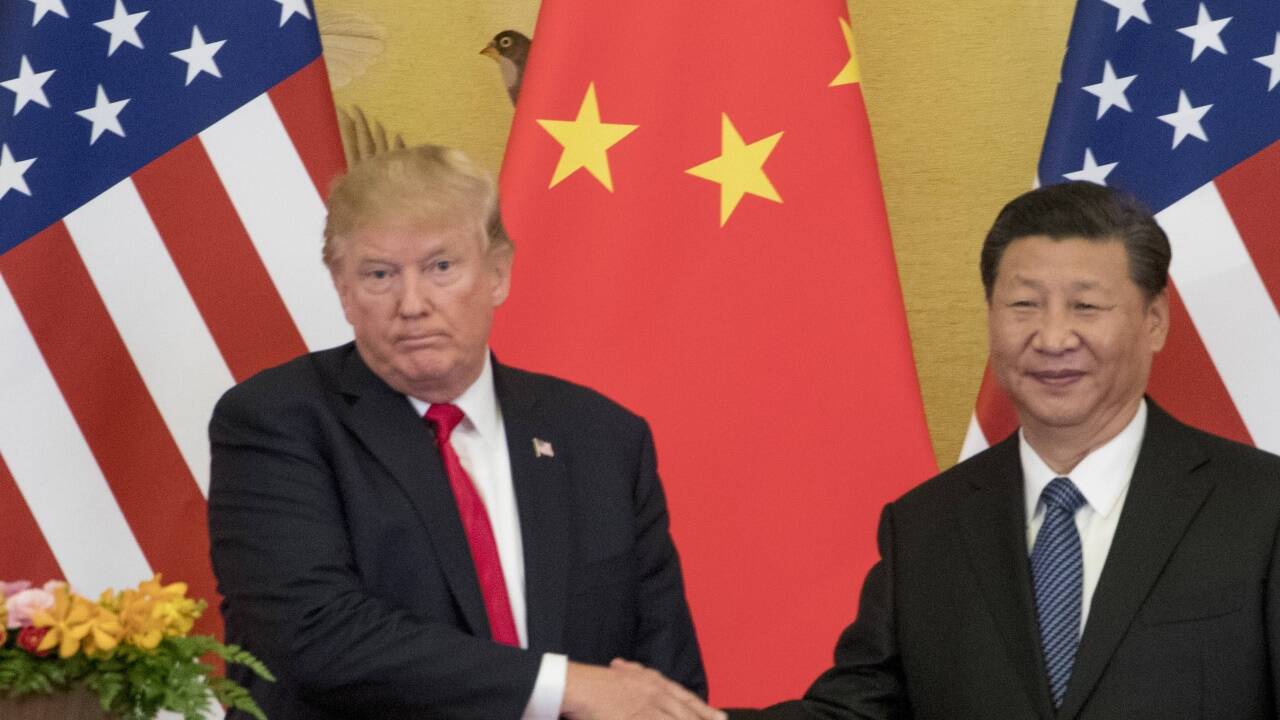 Na ja, auch nicht ganz richtig: Trump und der chinesische Präsident Xi Jinping. Na ja, auch nicht ganz richtig: Trump und der chinesische Präsident Xi Jinping.