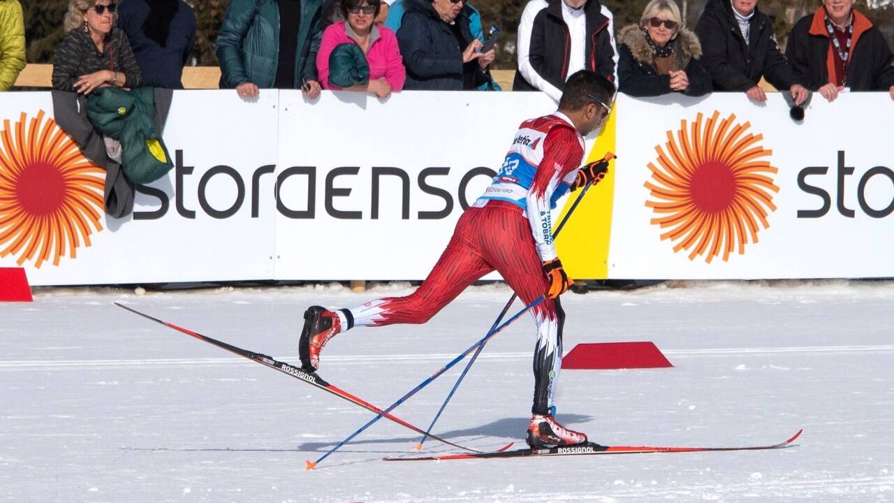Exoten-Rennen: Mark Rajack aus Trinidad and Tobago. 