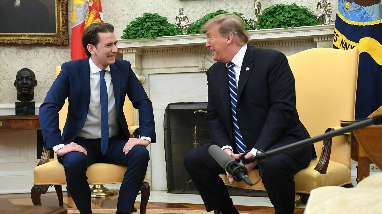 Seelenverwandte? Sebastian Kurz und Donald Trump. 