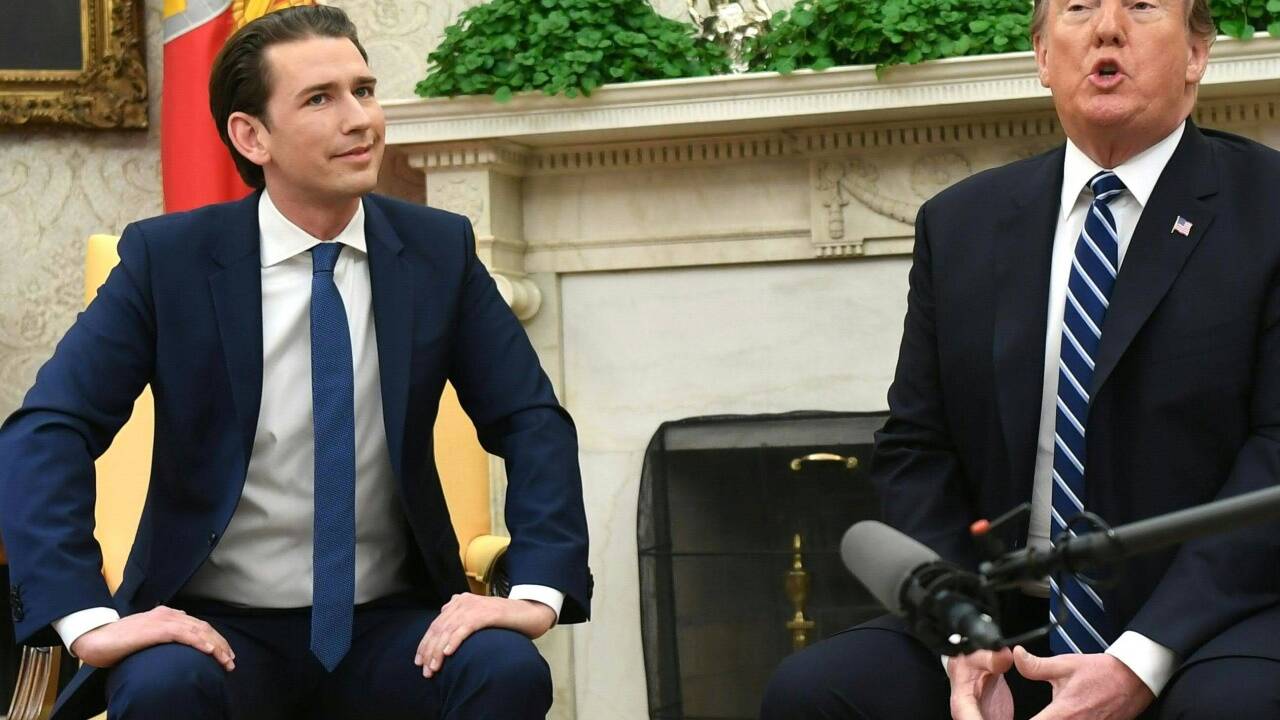 Sebastian Kurz’ Körpersprache: Er nimmt sich Raum beim Treffen mit Donald Trump. Sebastian Kurz’ Körpersprache: Er nimmt sich Raum beim Treffen mit Donald Trump.
