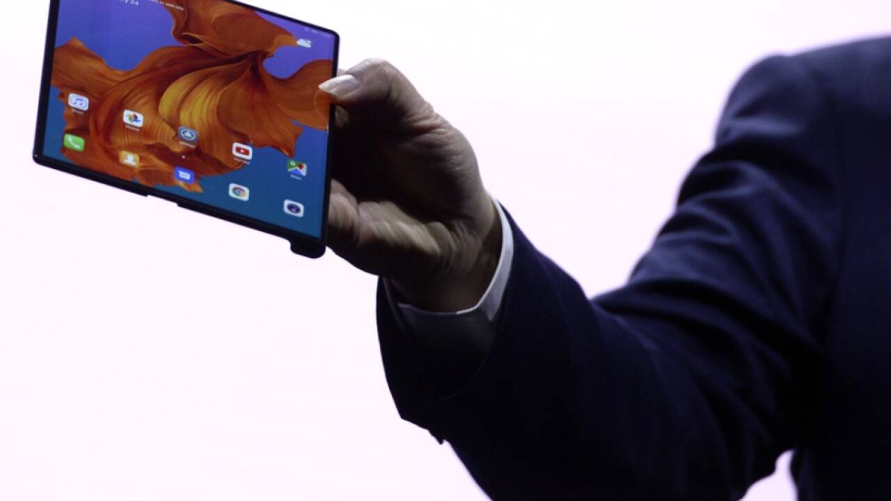 Das Mate X lässt sich falten  Das Mate X lässt sich falten