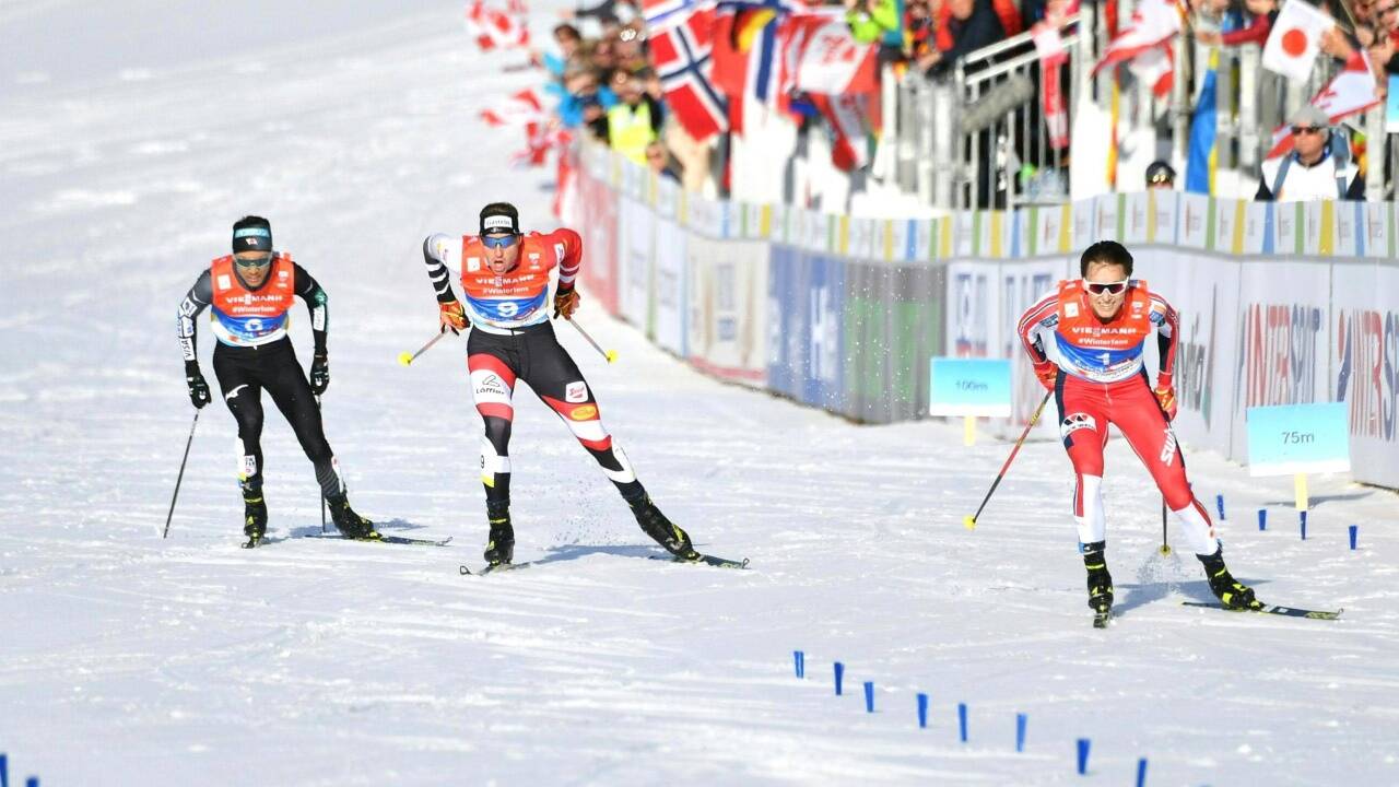 WM-Silber für Bernhard Gruber im Normalschanzenbewerb der Nordischen Kombinierer in Seefeld. 