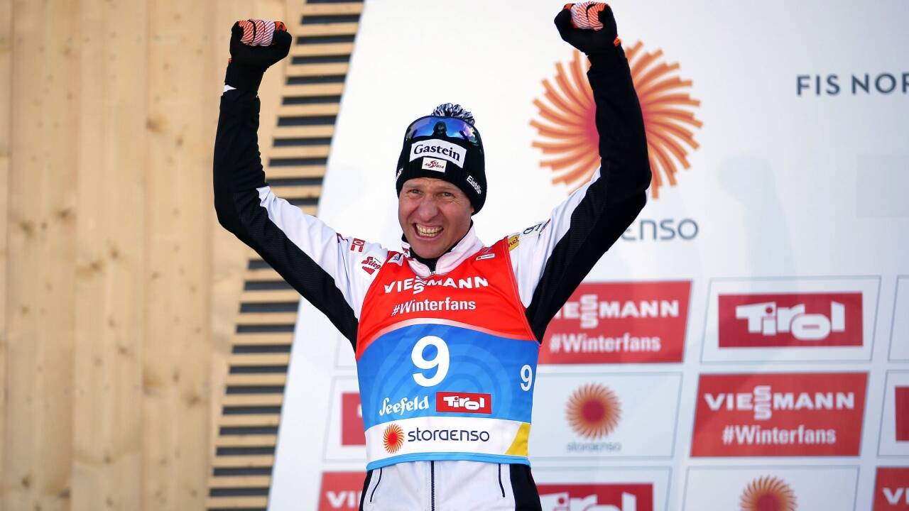 WM-Silber für Bernhard Gruber im Normalschanzenbewerb der Nordischen Kombinierer in Seefeld. 