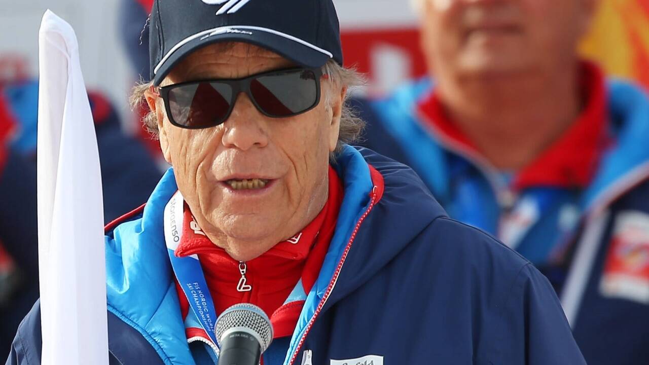 Abschlusszeremonie – ÖSV-Präsident Peter Schröcksnadel am Sonntag in Seefeld anlässlich des Finales der Nordischen Ski-WM. 