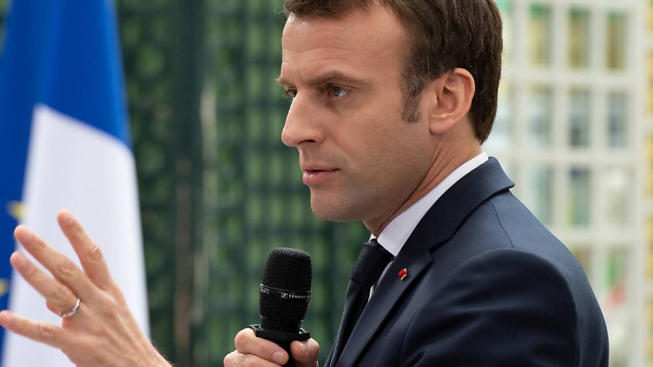 Macron hielt ein Plädoyer auf die Europäische Union  Macron hielt ein Plädoyer auf die Europäische Union