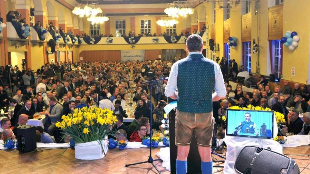 Heinz Christian Strache bei seiner Rede in Ried 