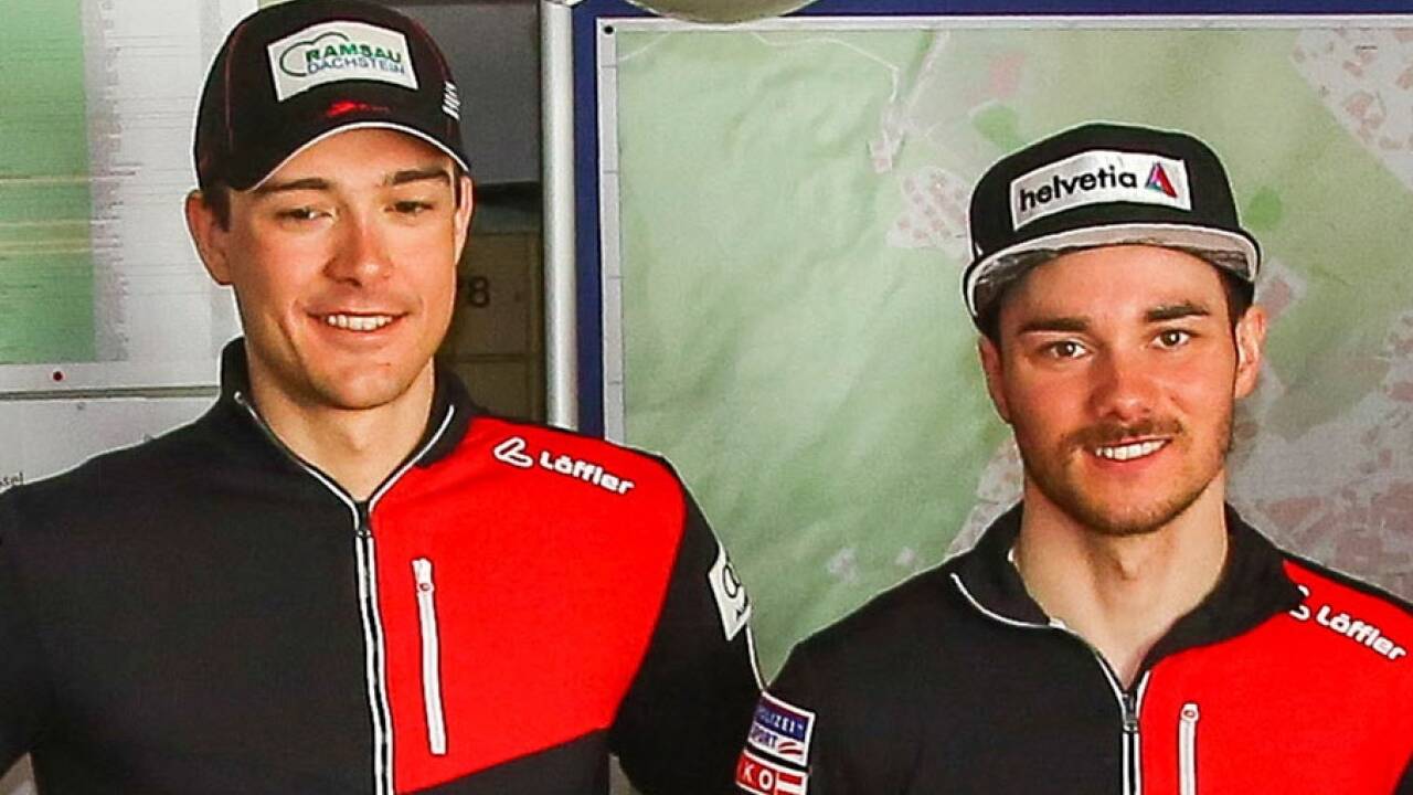 Die Langläufer Max Hauke (l.) und Dominik Baldauf sind gefragte Interviewpartner.Zu Recht?  Die Langläufer Max Hauke (l.) und Dominik Baldauf sind gefragte Interviewpartner.Zu Recht?