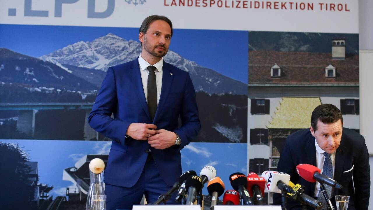 Ermittler Dieter Csefan und Hansjörg Mayer von der Staatsanwaltschaft Innsbruck. 