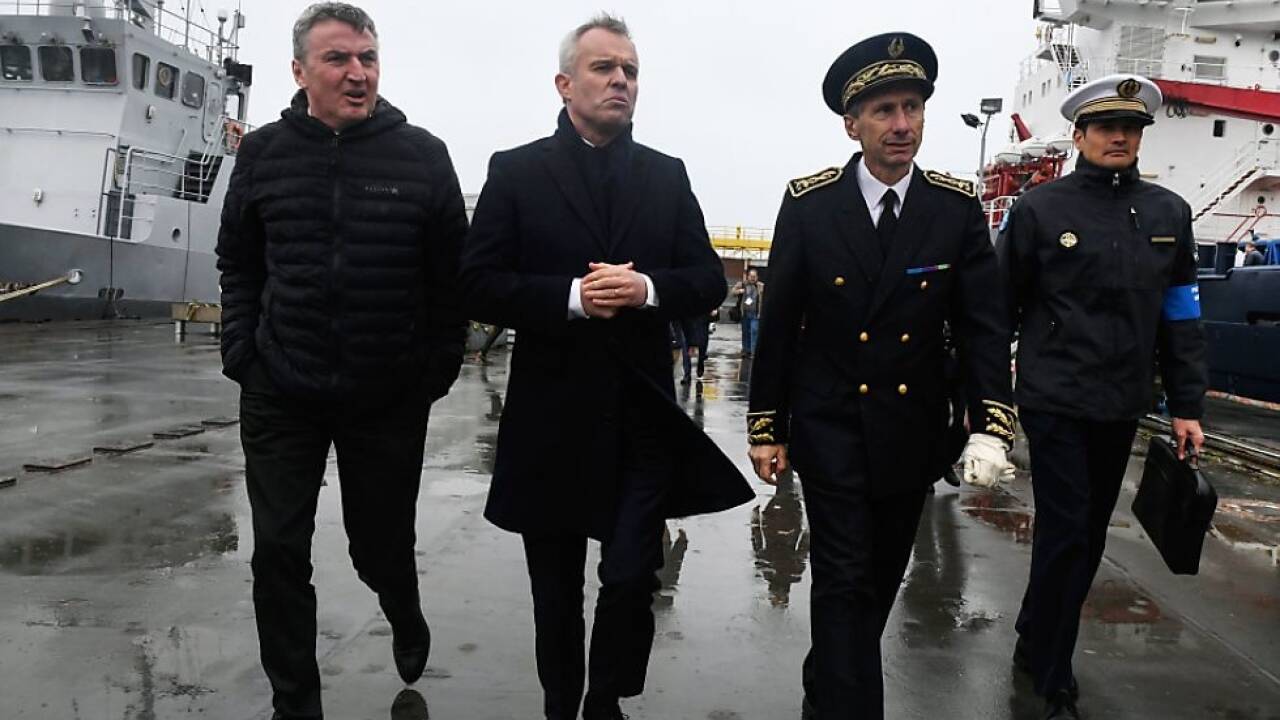 Der französische Umweltminister vor Ort Der französische Umweltminister vor Ort