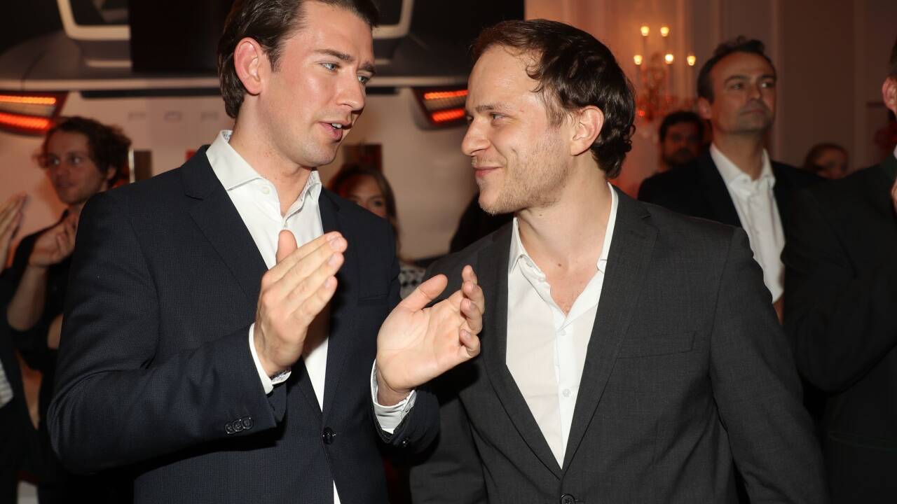 Sebastian Kurz und Adrian Goiginger. 