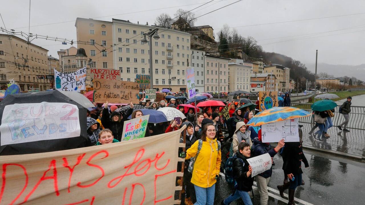 Schulstreik-Bilder aus Salzburg 
