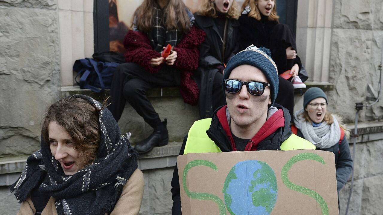 Proteste in Warschau. 
