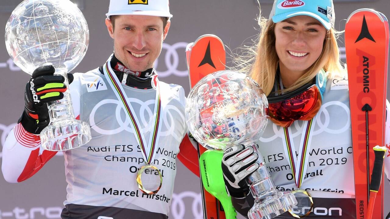 Die Kugellagerer: Marcel Hirscher gewann zum achten Mal den Gesamtweltcup in Folge, Mikaela Shiffrin tat dies zum dritten Mal. 