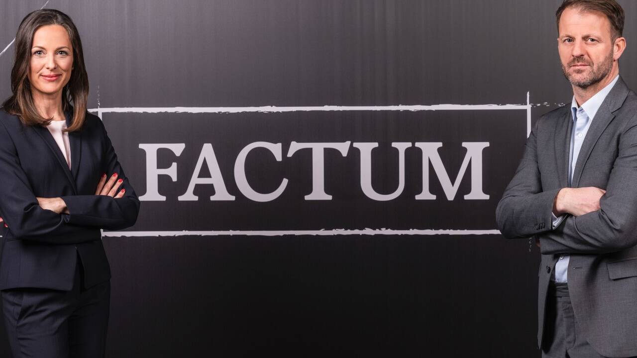 Die „Factum“-Moderatoren Gundula Geiginger und Michael Fleischhacker. 