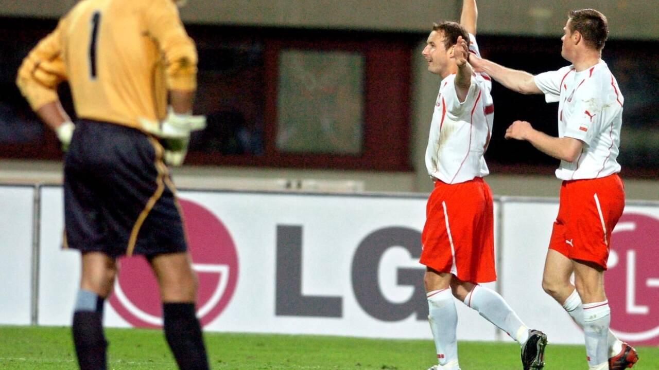 Polen jubelt, Manninger ist geschlagen: Szene aus dem Match 2004.  