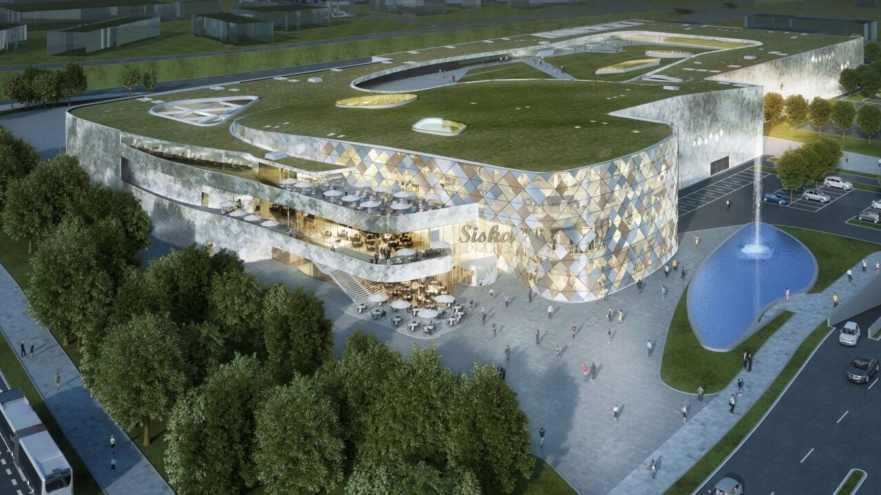 In Laibach steckt die SES 150 Mill. Euro in eine Mall – samt Laufstrecke und Fitnessparcours auf dem Dach. ses 