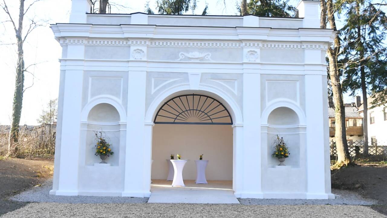 Der umgestaltete Sisi-Pavillon in Wels 