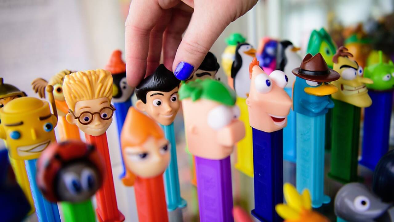 Die Pez-Spender (hier bei Ausstellung in London) sind in China beliebt  Die Pez-Spender (hier bei Ausstellung in London) sind in China beliebt